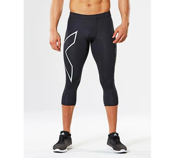 2XU Men's 3/4 Compression Tights  - MA1942B (BLK/BLK)