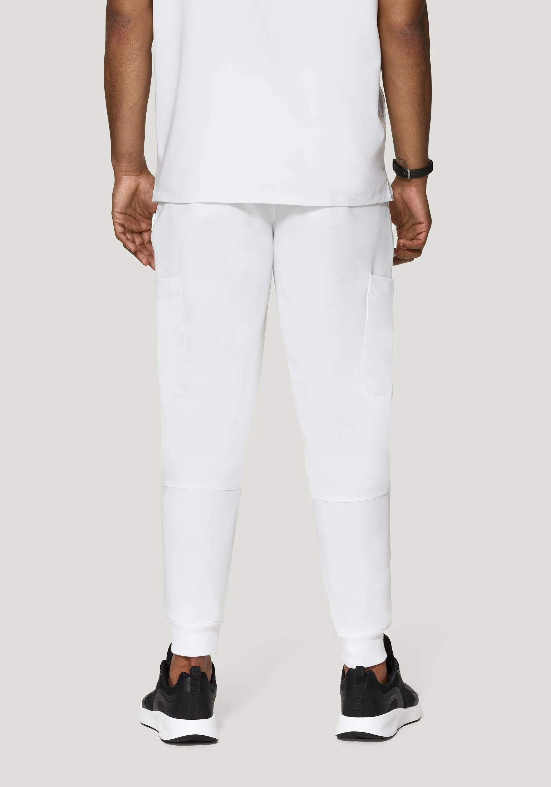 7 Pocket Joggers White