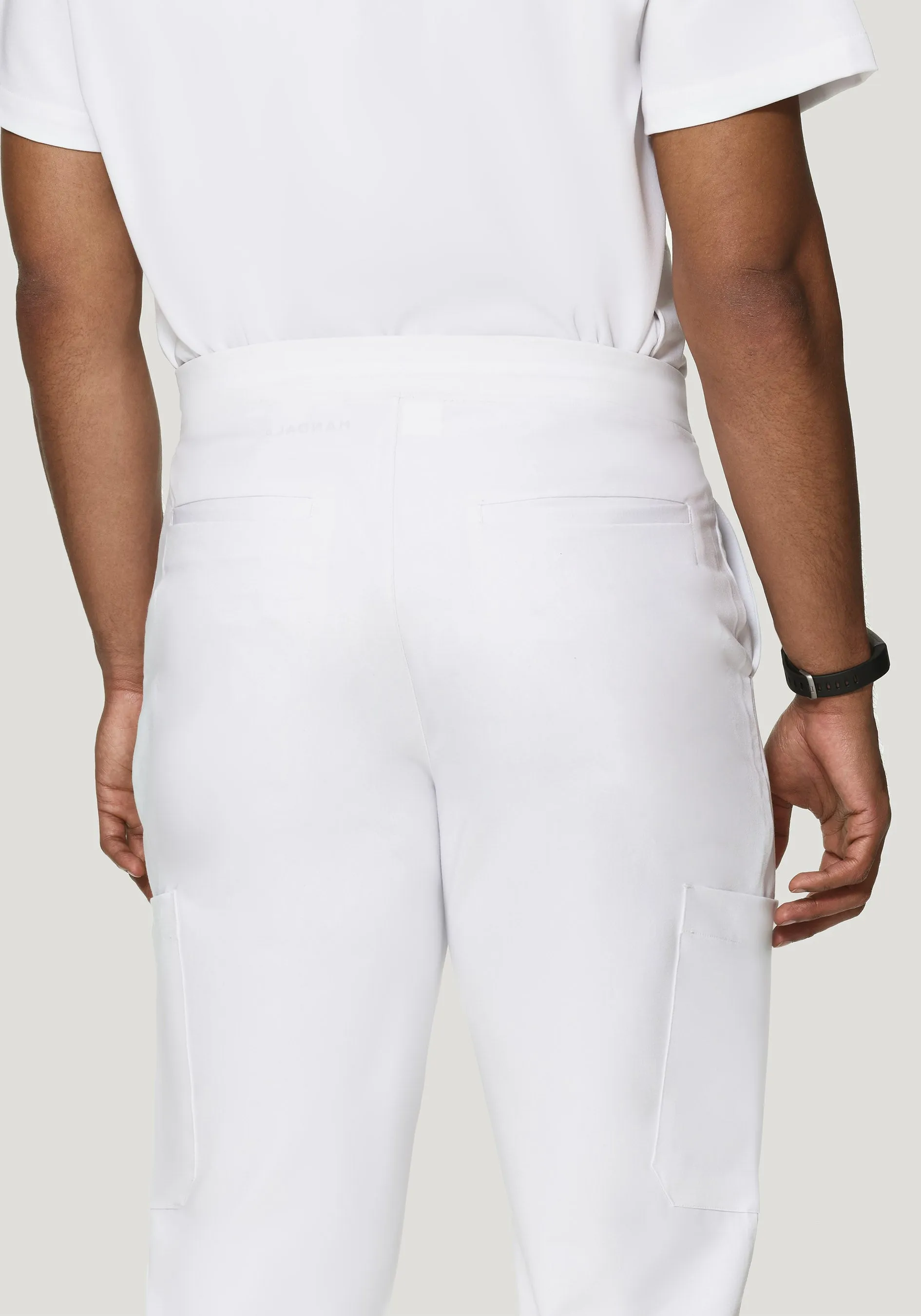 7 Pocket Joggers White