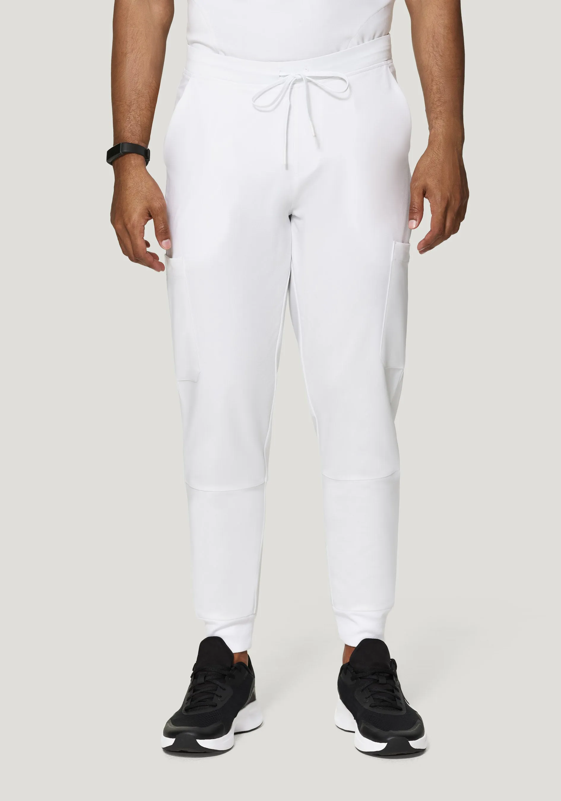 7 Pocket Joggers White