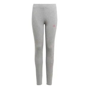 adidas Essentials Leggings - Girls - Medium Grey Heather/Hazy Rose