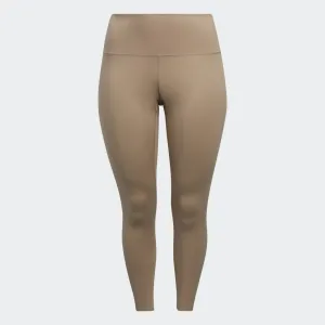 Adidas Womens Adidas Yoga Luxe Studio 7/8 Leggings (Plus Size)