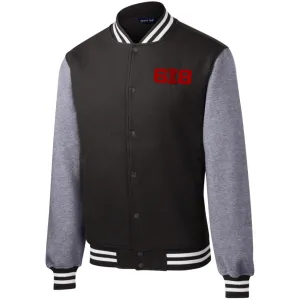 Adult Unisex 6I8 Fleece Letterman Jacket