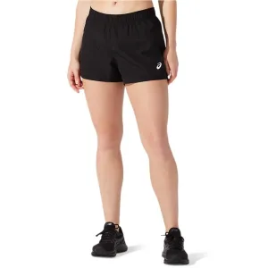 Asics Shorts Femenino Running Silver_4In_Short Performance_Black