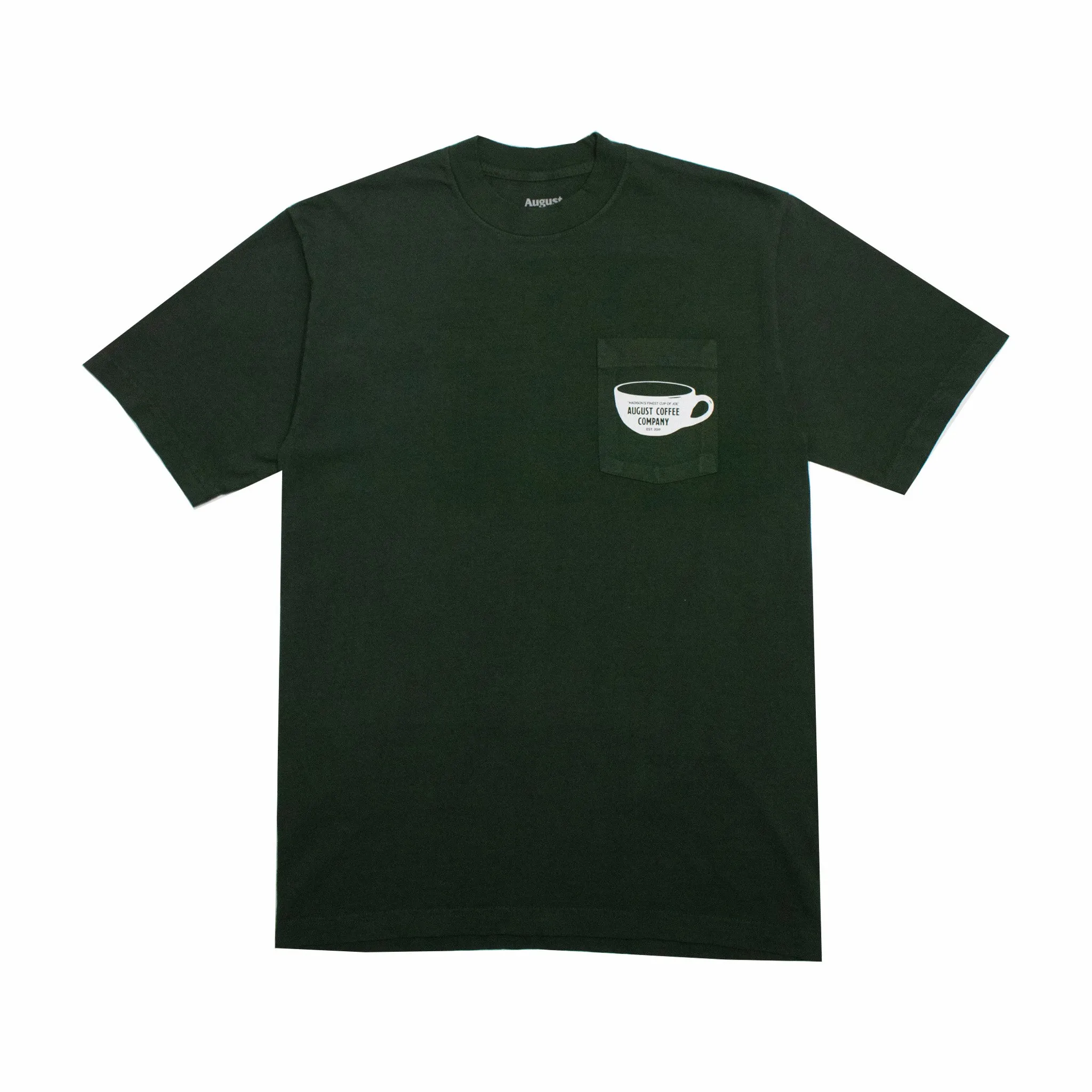 August Coffee Co. Pocket T-Shirt (Ivy)