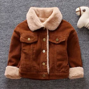 Baby Kids Boys Jackets Spring Korean Casual Coats For Kids Outwear Fleece Cotton Children Lapel Jackets