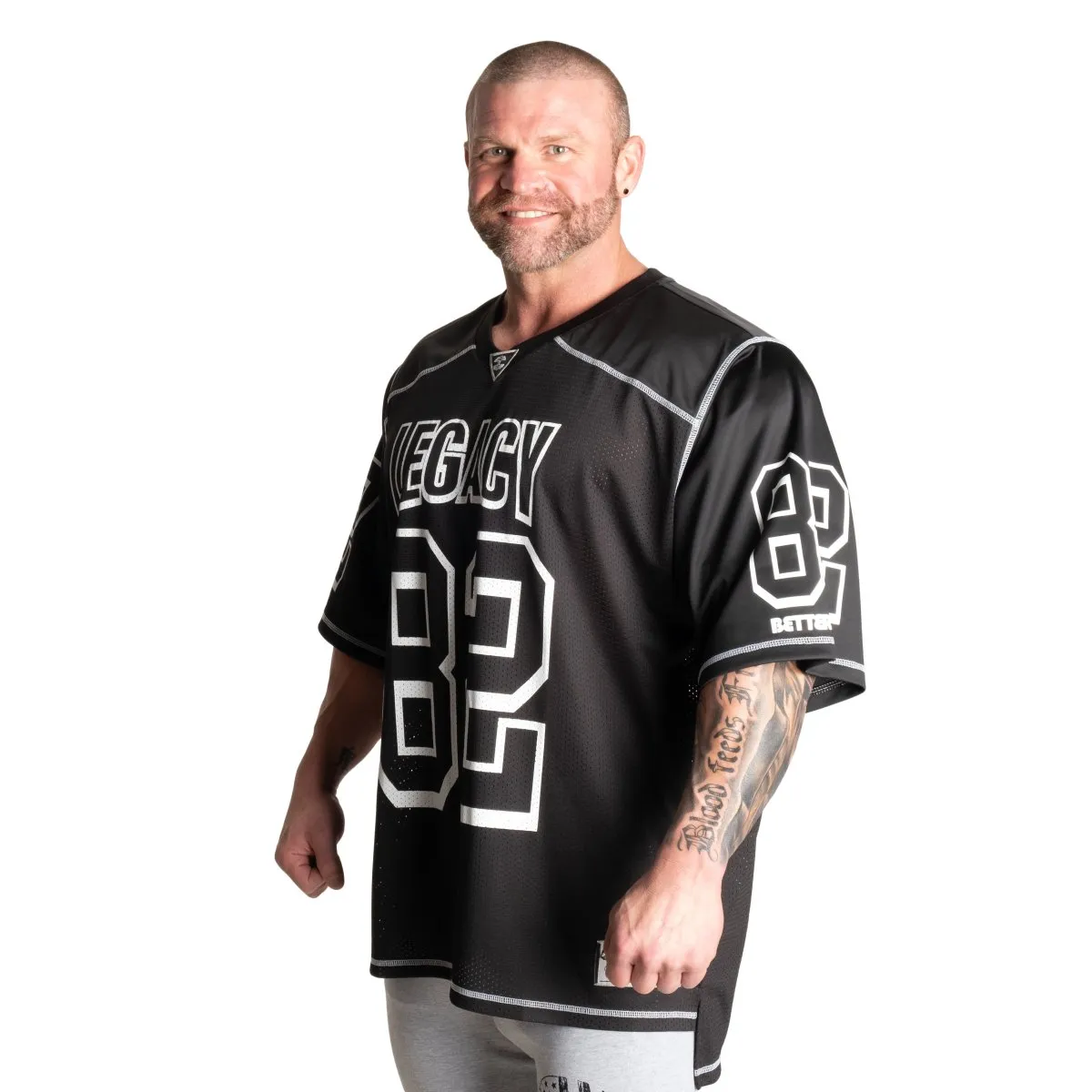 Better Bodies Legacy Football Tee - Black