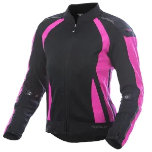 Close Out Fly Racing Coolpro 477-80582X Women's Pink and Black Mesh Jacket with Armor