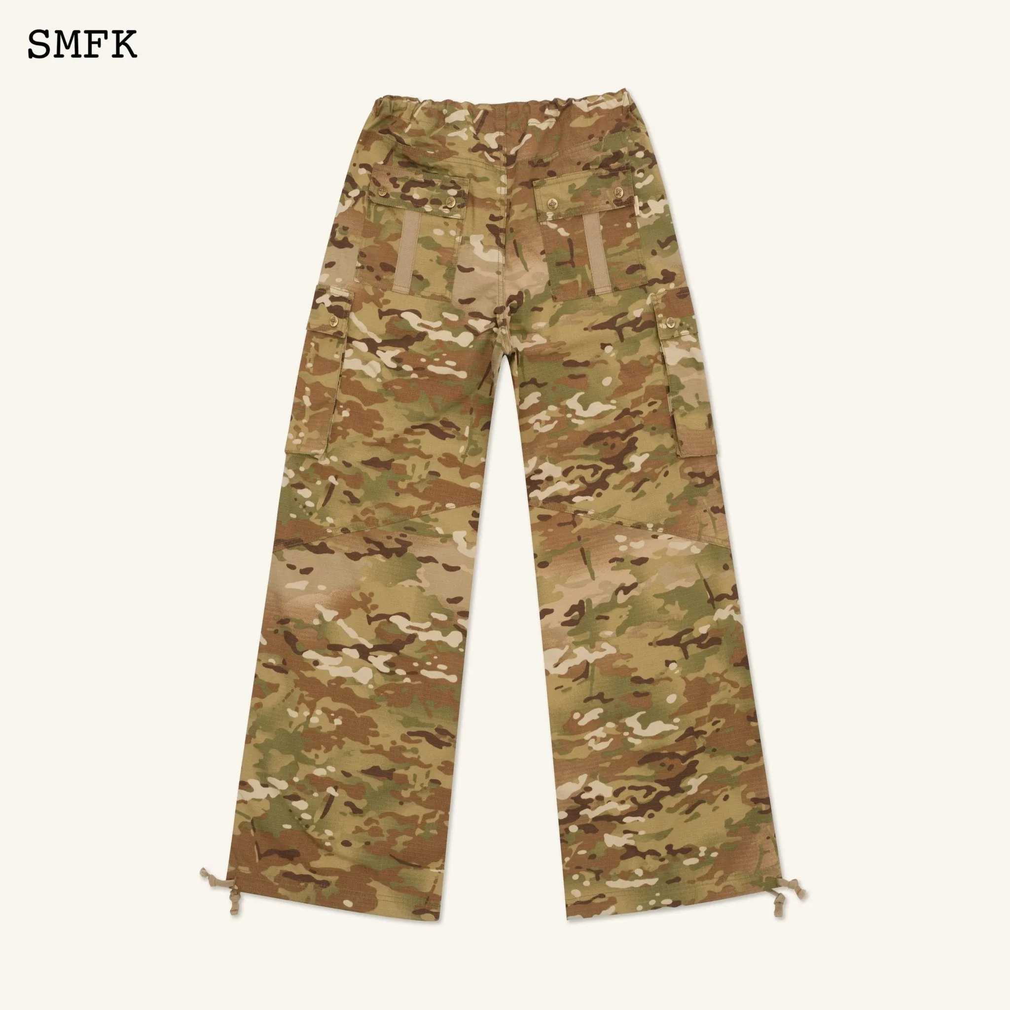 Compass Forest Camouflage Retro Paratrooper Pants