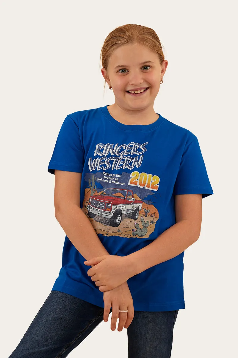 Country Raised Kids Classic Fit T-Shirt - Snorkel Blue