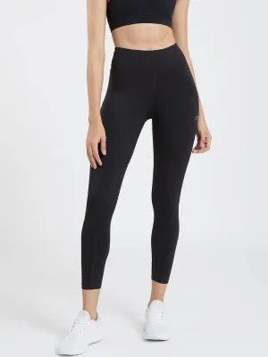 Creeluxe Graceful Black Ankle Length Leggings