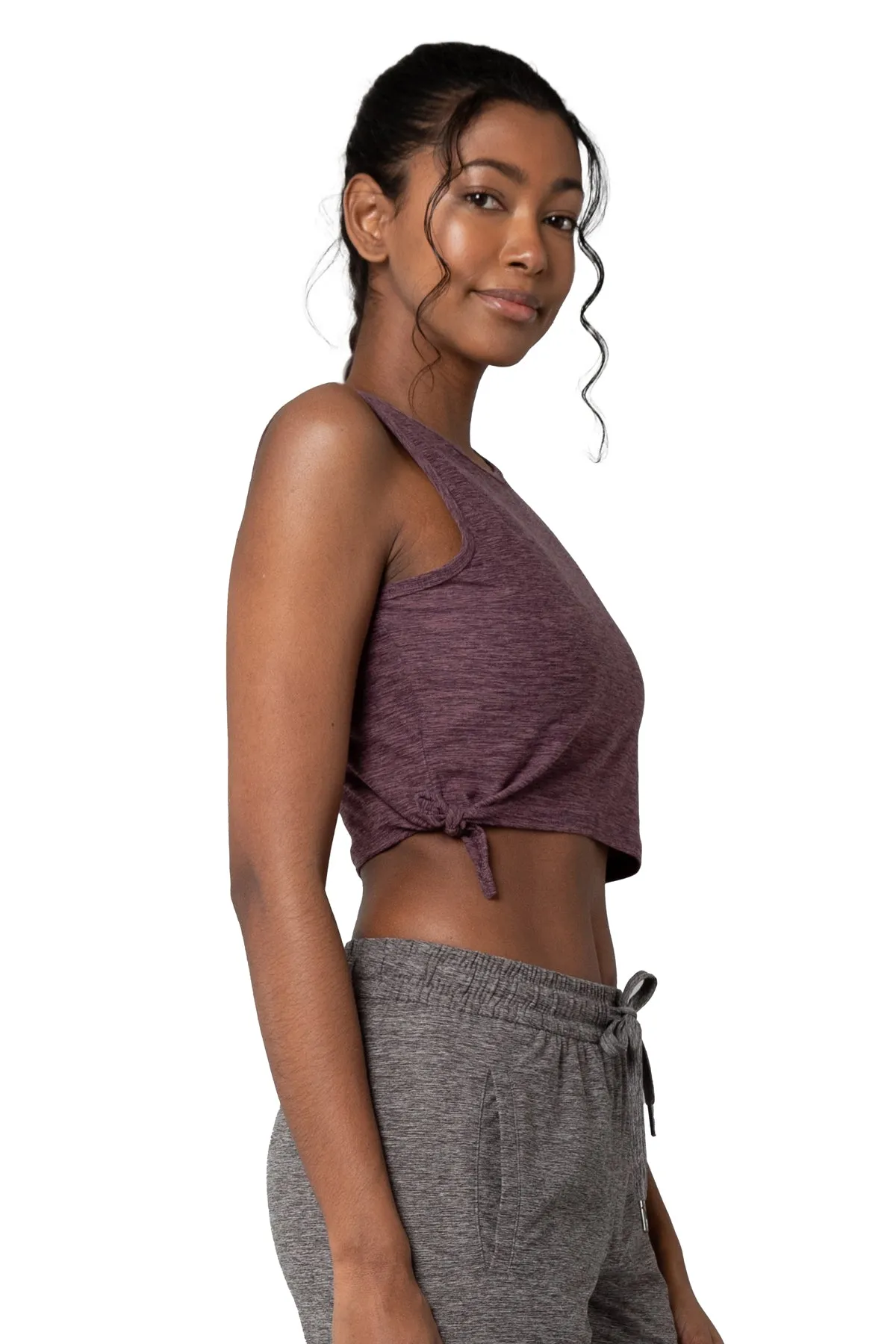 Day-To-Day Side-Tie Crop Tank