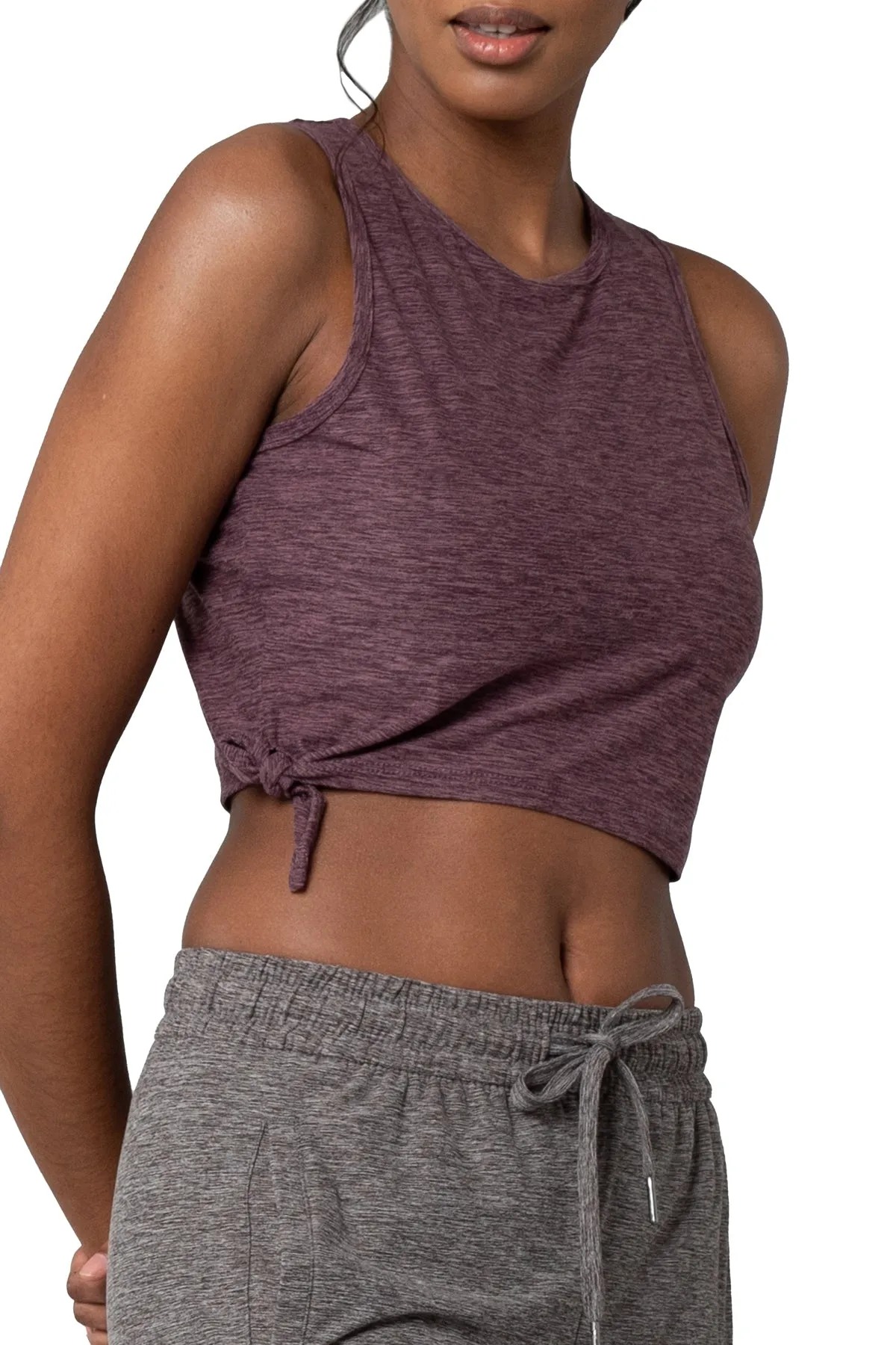 Day-To-Day Side-Tie Crop Tank