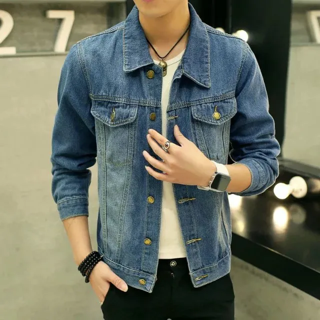 Denim Vintage Trendy Stylish Jacket Student Tops Outerwear