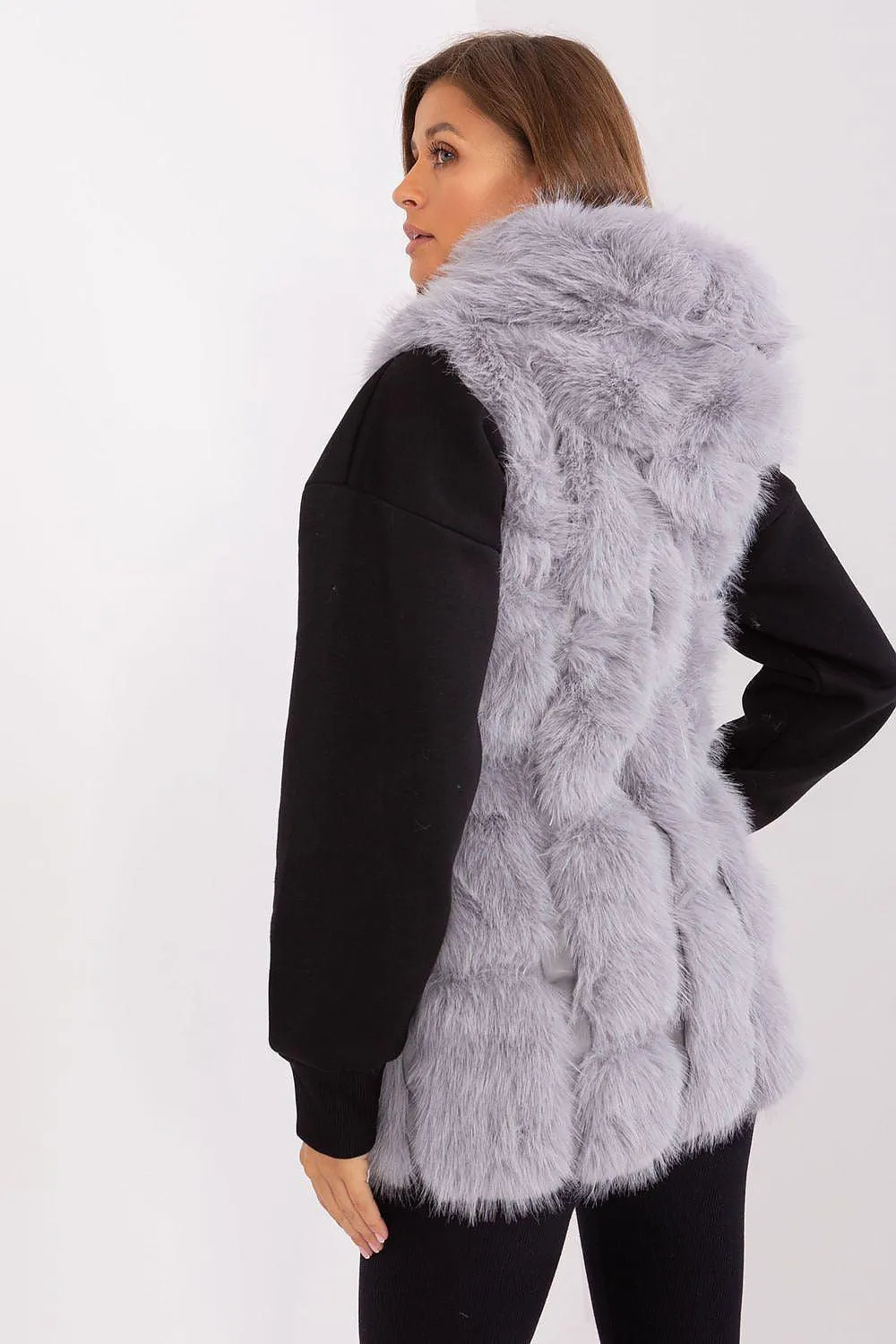 Elegant Hooded Faux Fur Vest for Stylish Warmth