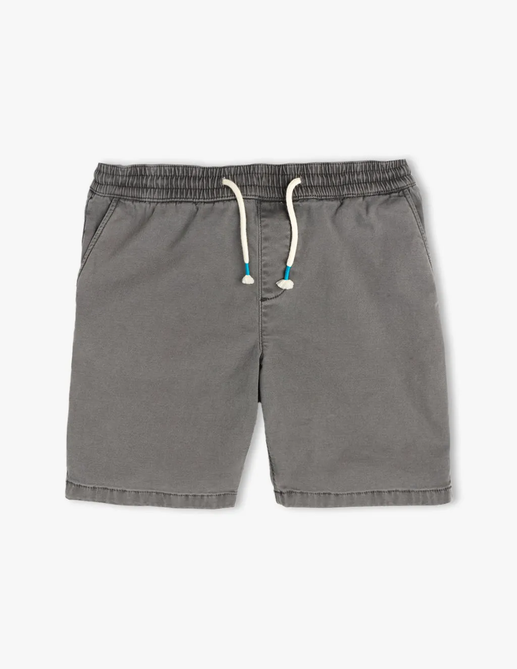 GRAY CANVAS SHORTS