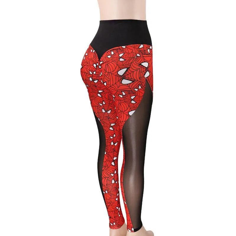 High Waist SPIDERMAN Fitness Leggings for Women