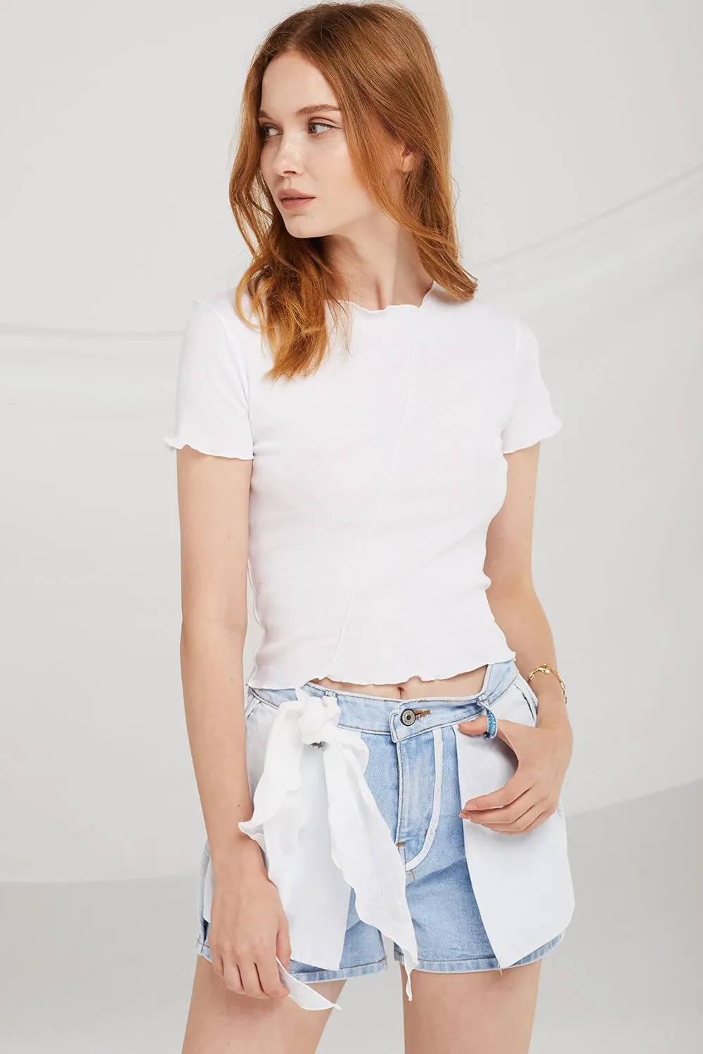 Keira Inside Out Denim Shorts