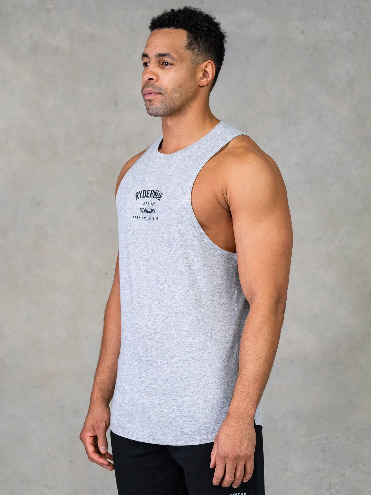 Legacy Drop Armhole Tank - Grey Marl