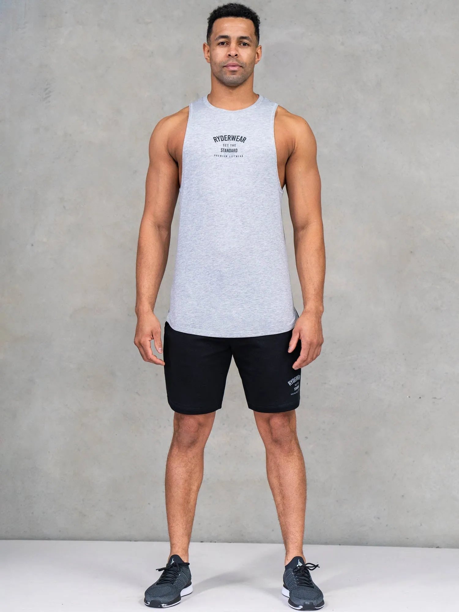 Legacy Drop Armhole Tank - Grey Marl