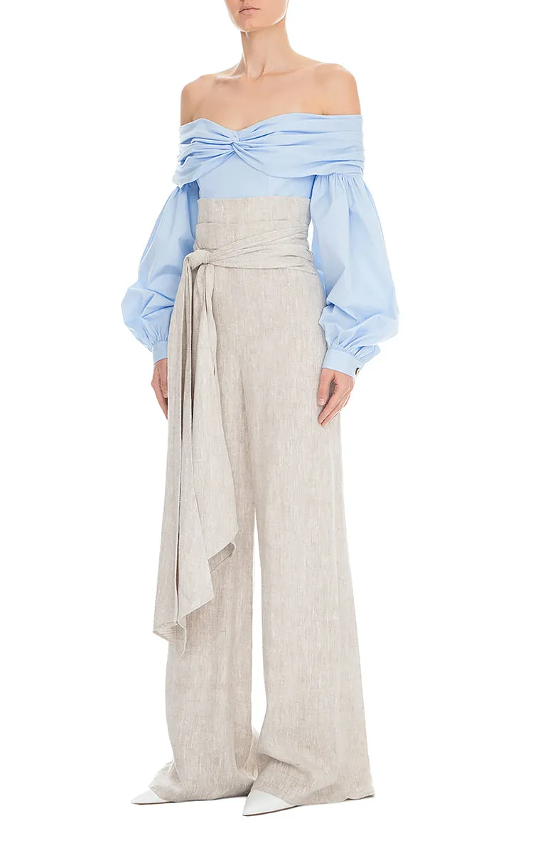 Long Sleeve Linen Pants