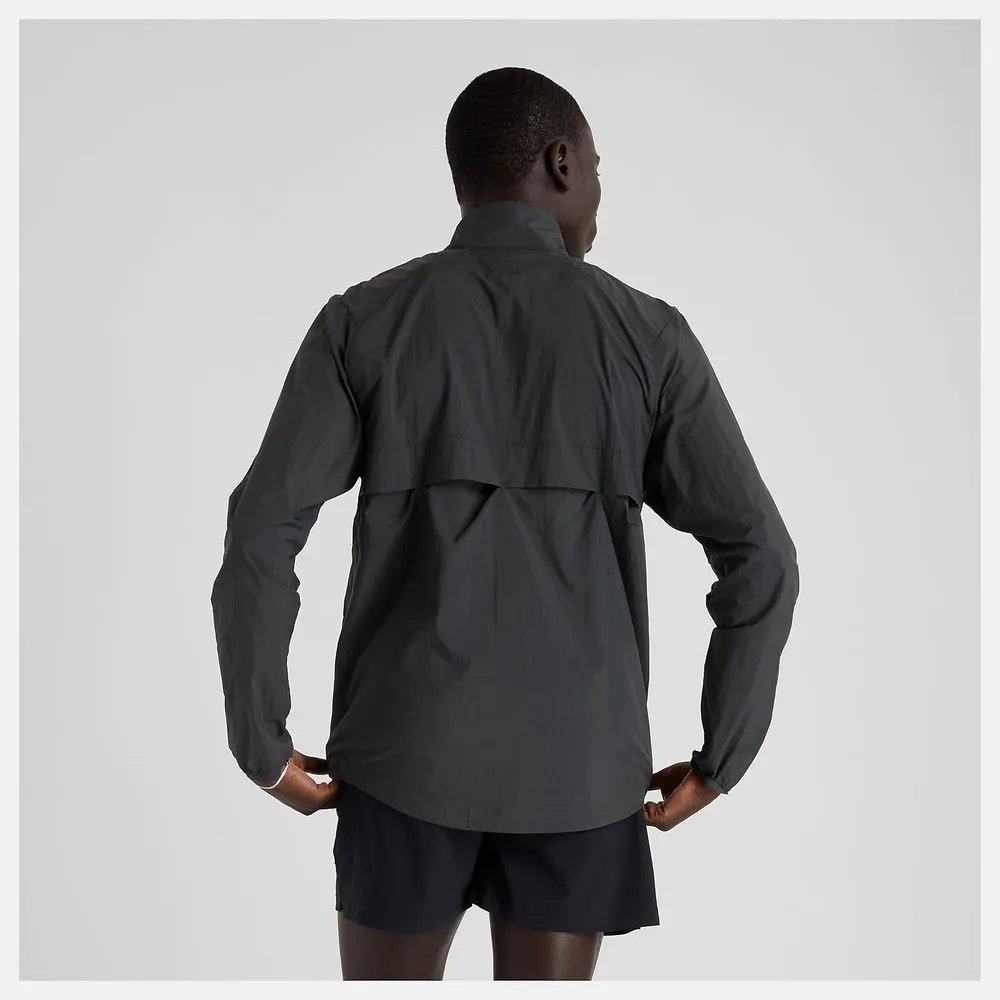 Mens Athletics Reflective Packable Jacket - Blacktop