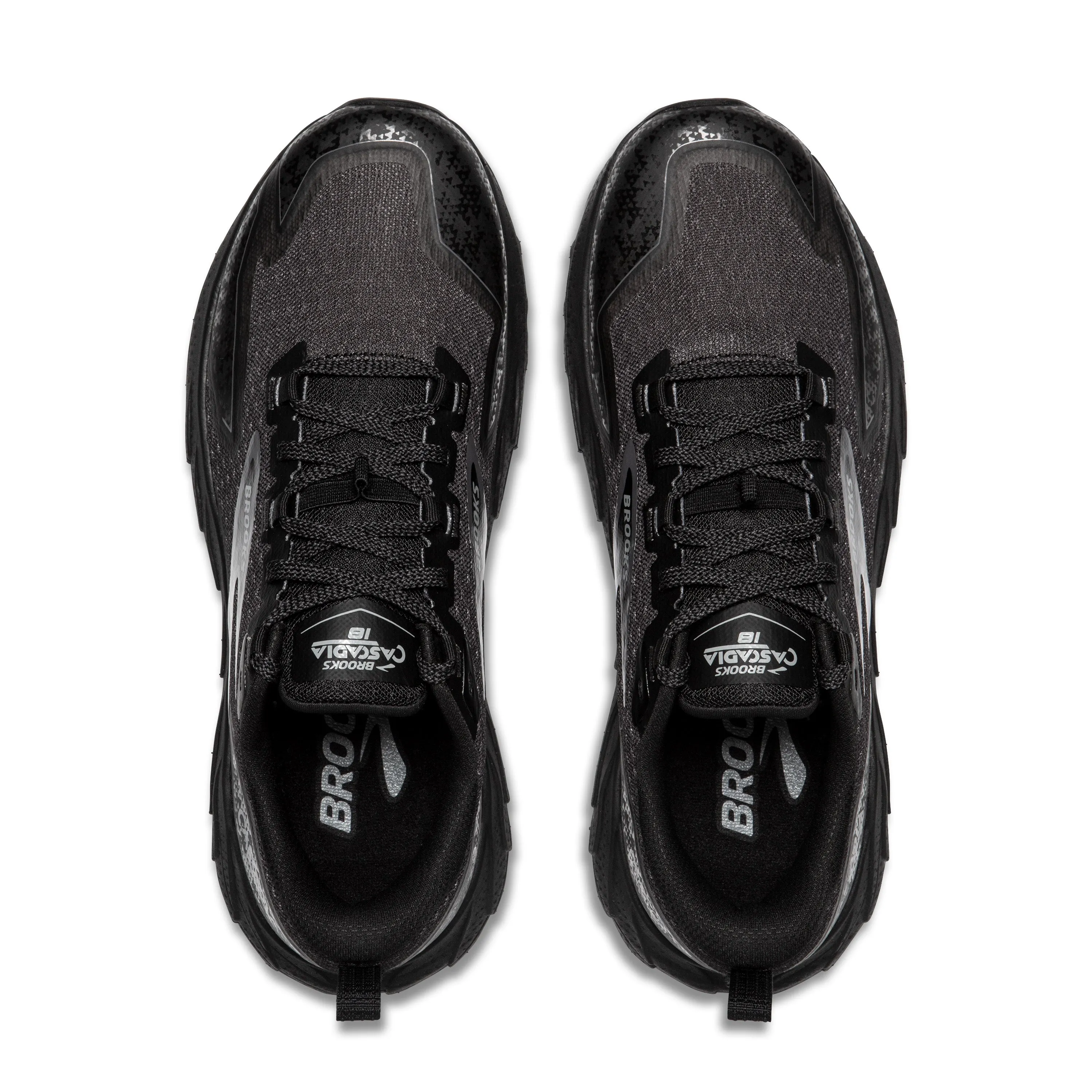 Men's Brooks Cascadia 18 Color: Black/Black Pearl/Grey