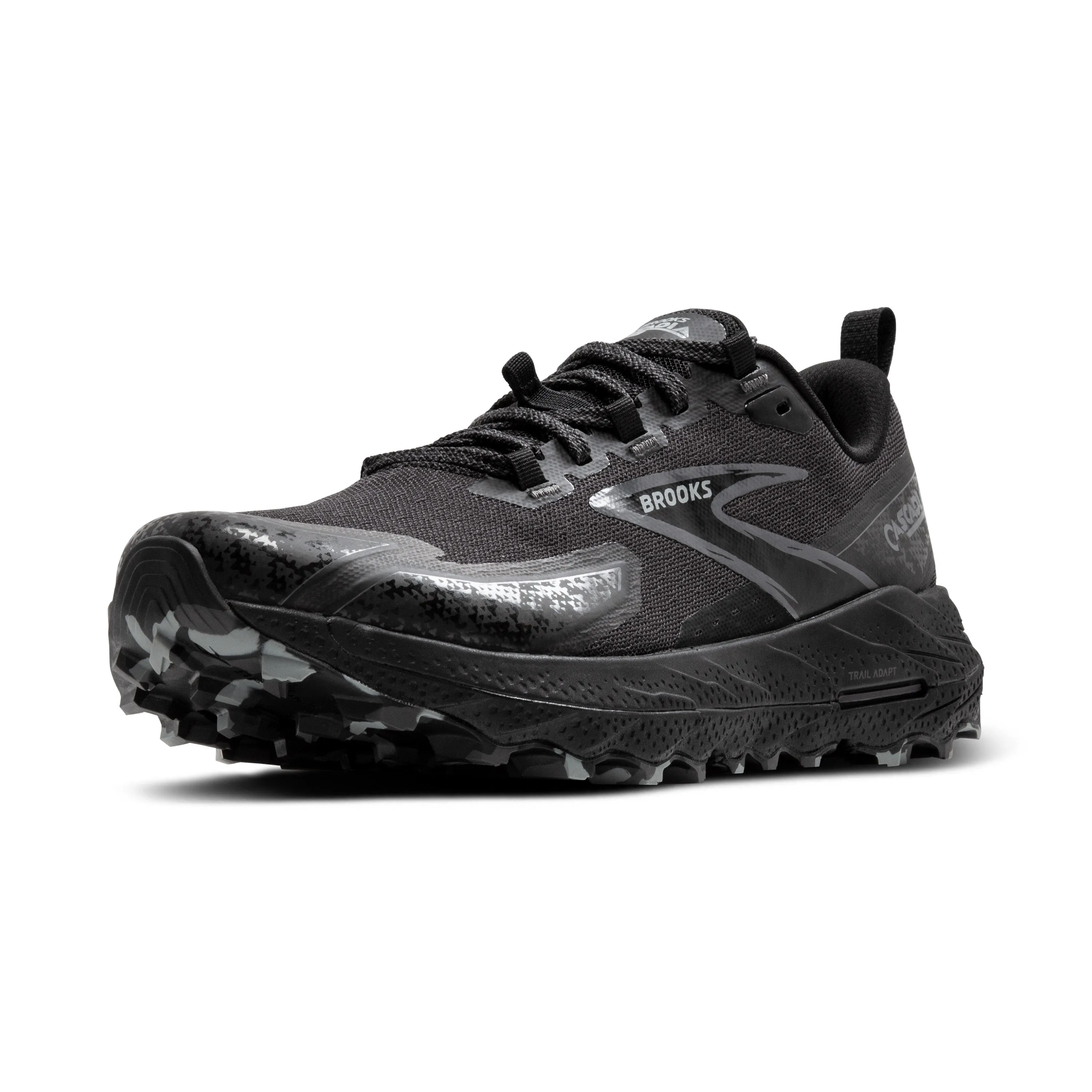 Men's Brooks Cascadia 18 Color: Black/Black Pearl/Grey