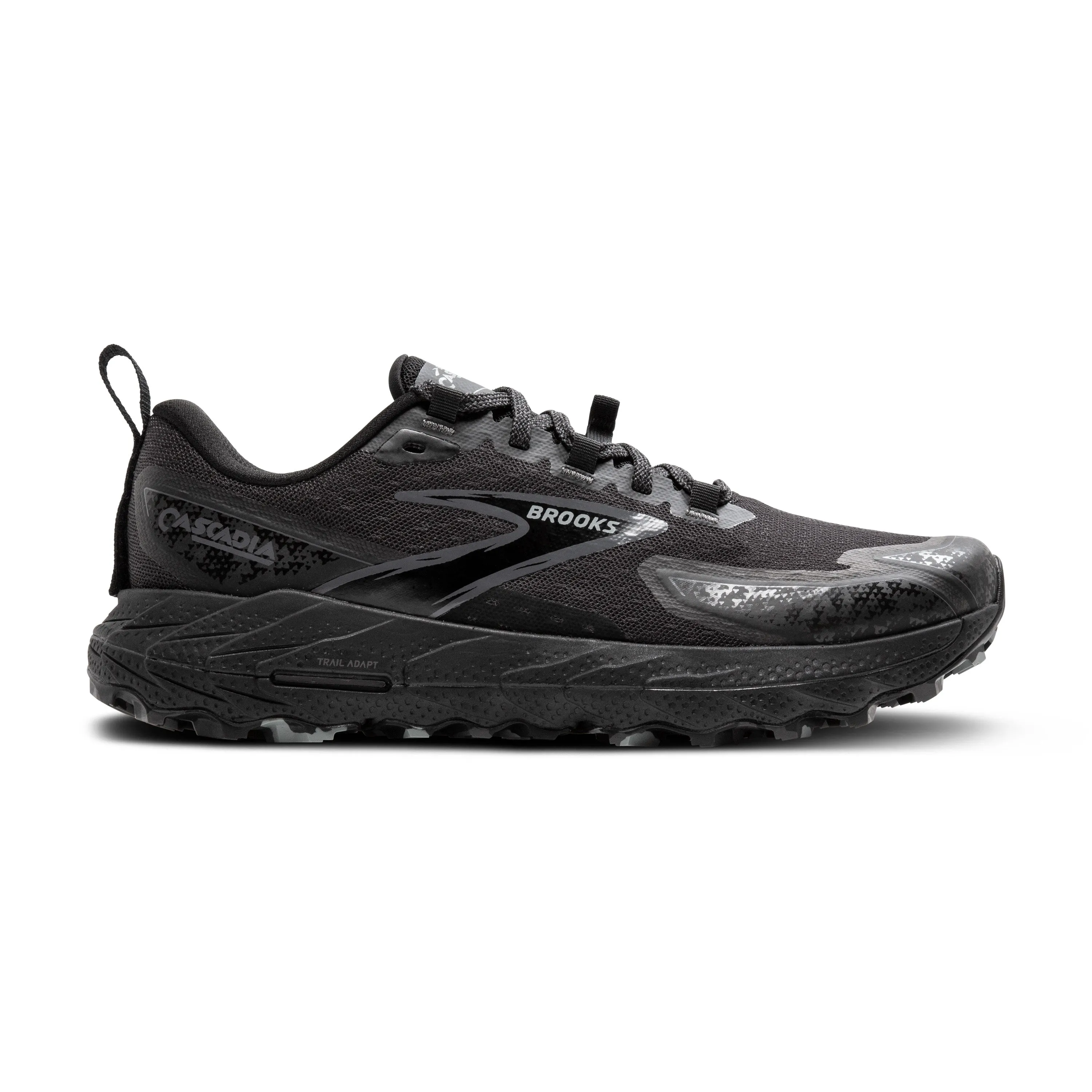 Men's Brooks Cascadia 18 Color: Black/Black Pearl/Grey