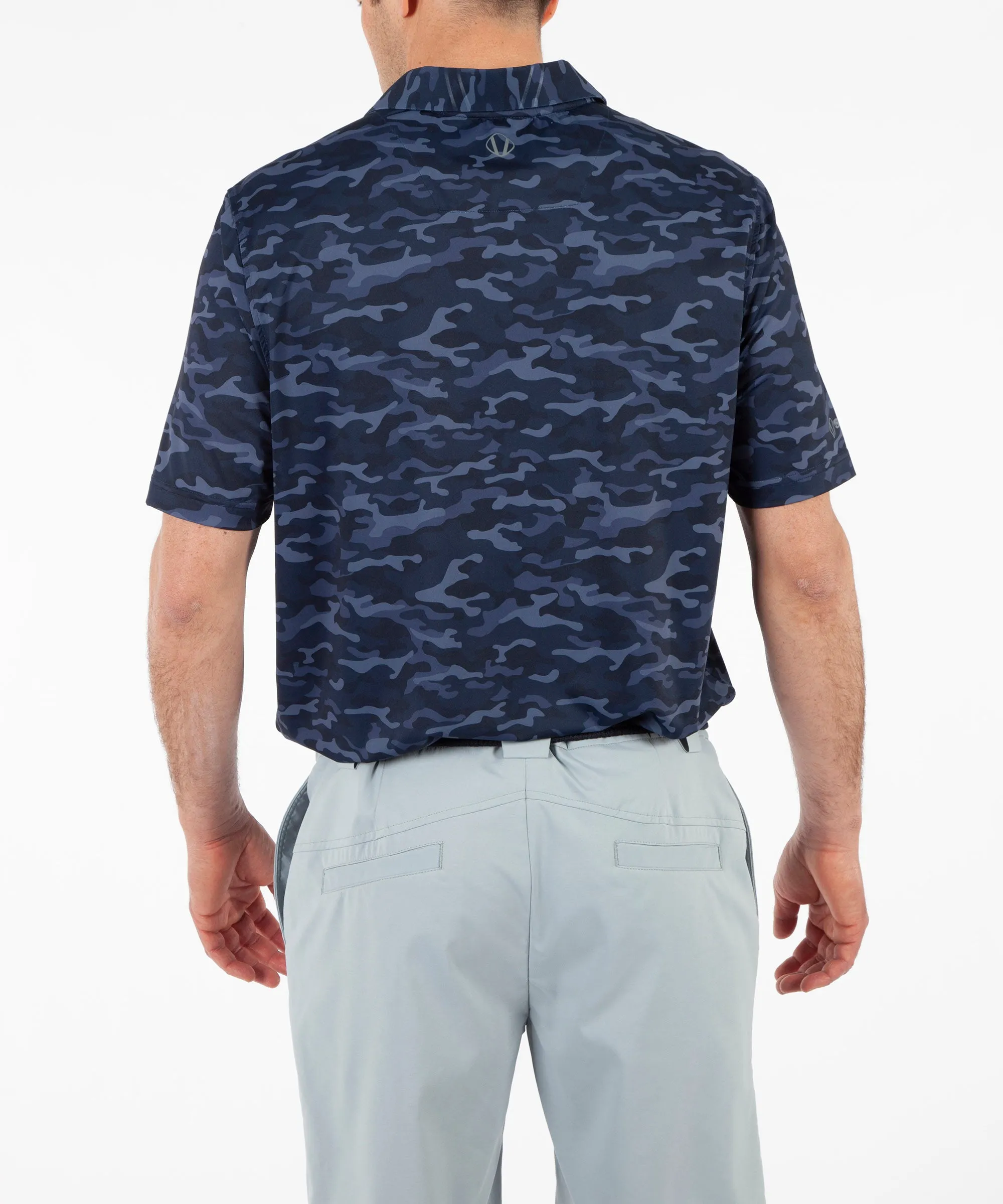 Men's Martin Camo Print Short Sleeve Polo Shirt