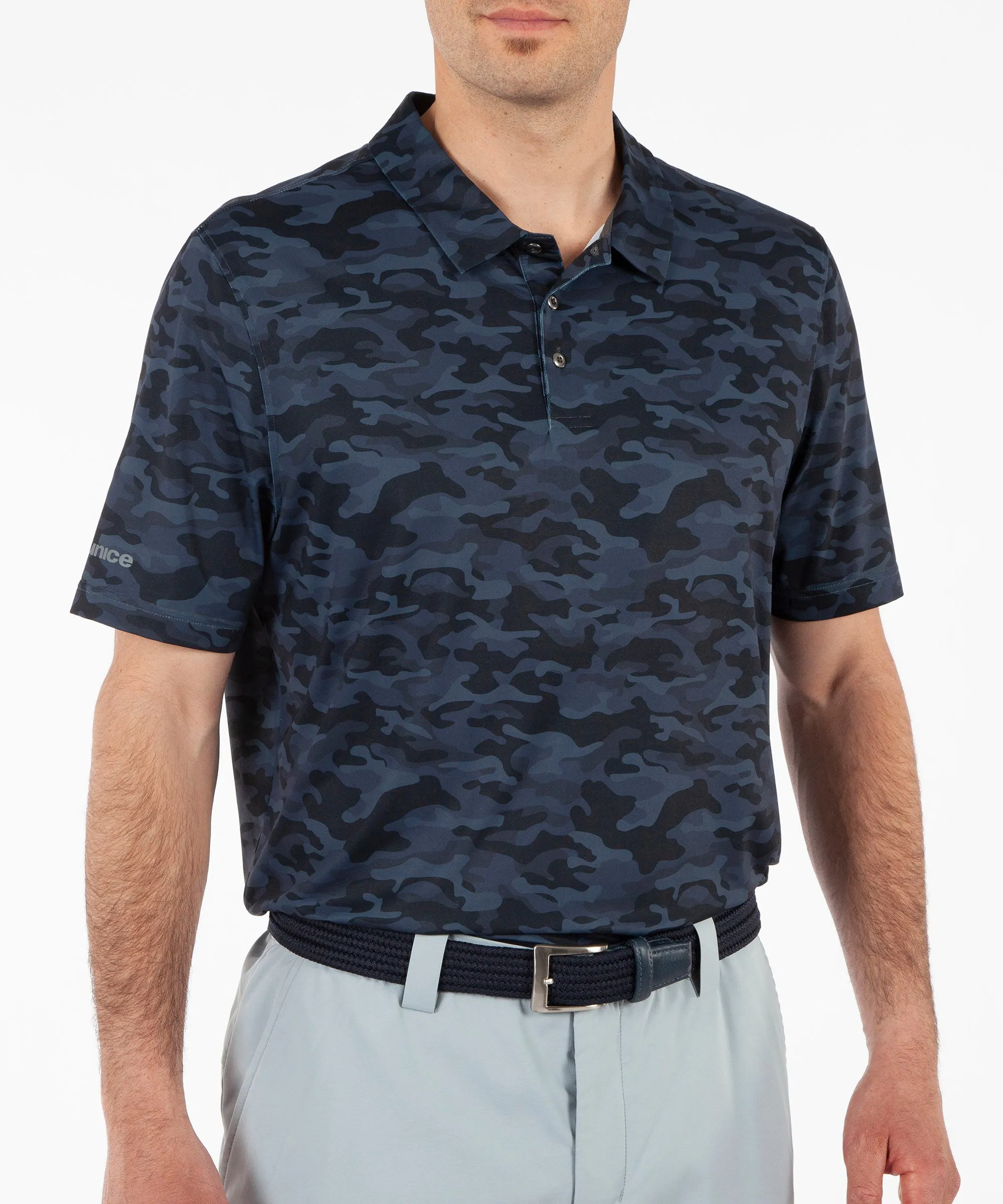 Men's Martin Camo Print Short Sleeve Polo Shirt