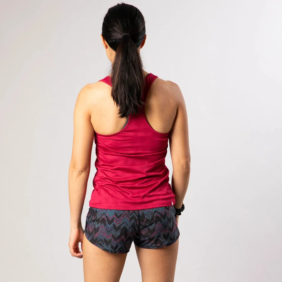 rabbit Bunny Hop Singlet | Cranberry | Womens