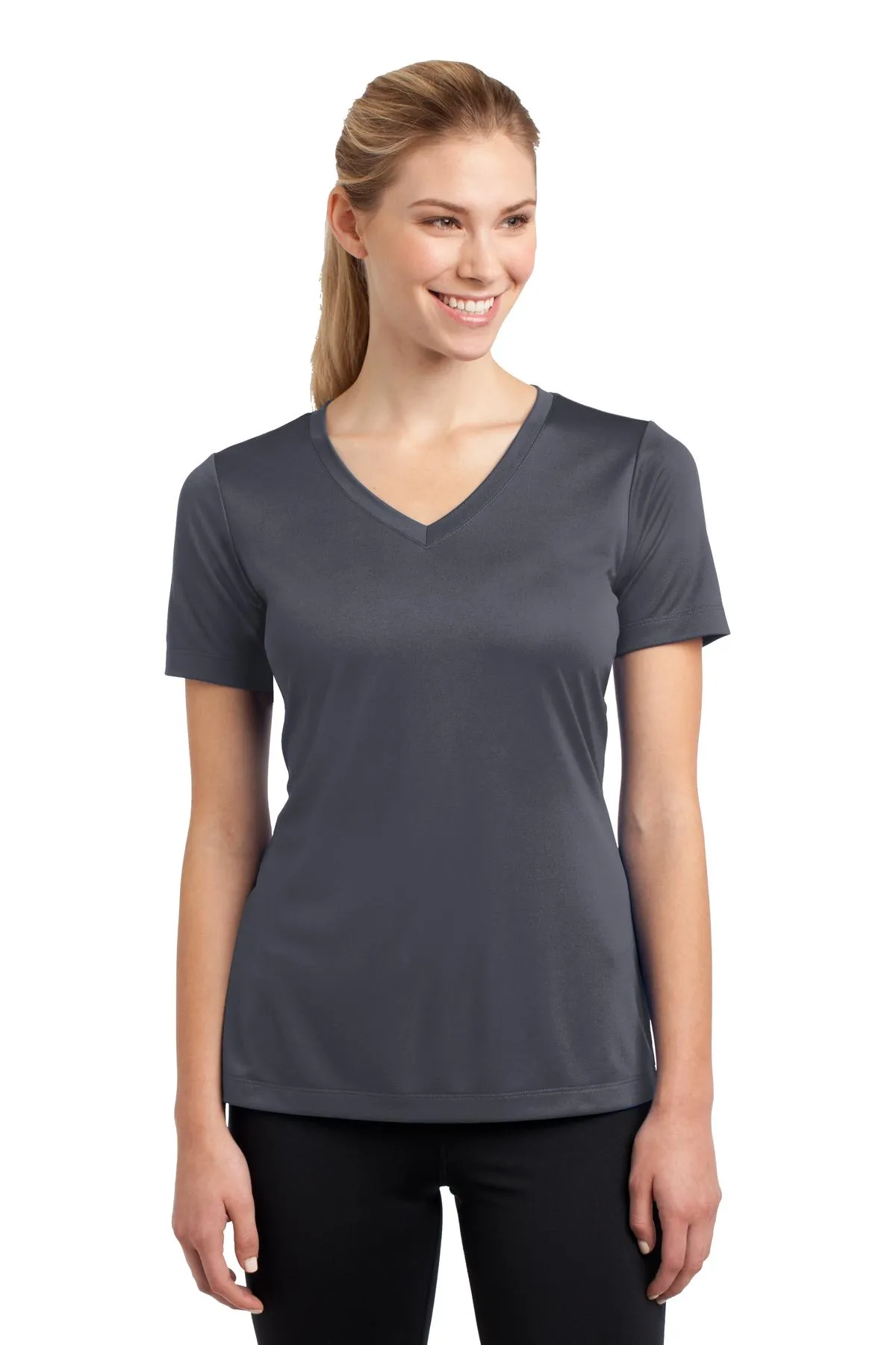 Sport-Tek® Ladies PosiCharge® Competitor™ V-Neck Tee. LST353