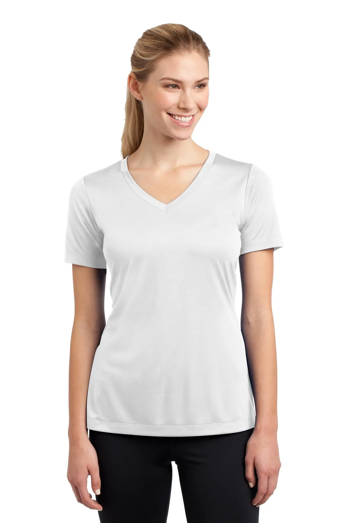 Sport-Tek® Ladies PosiCharge® Competitor™ V-Neck Tee. LST353