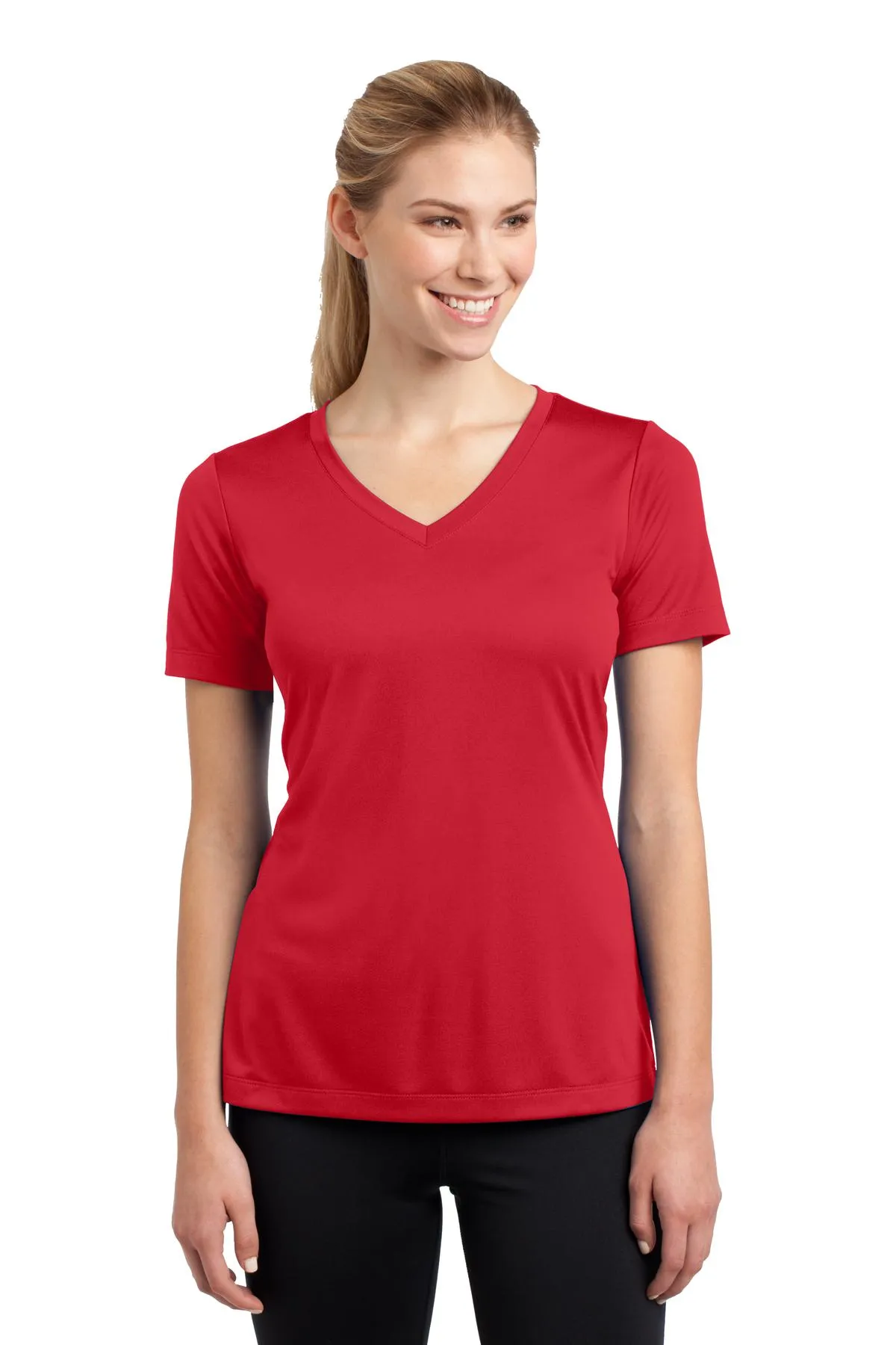 Sport-Tek® Ladies PosiCharge® Competitor™ V-Neck Tee. LST353