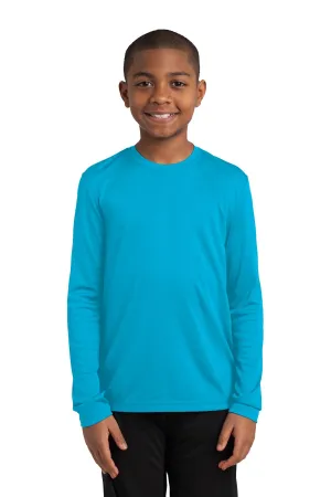 Sport-Tek® Youth Long Sleeve PosiCharge® Competitor™ Tee. YST350LS