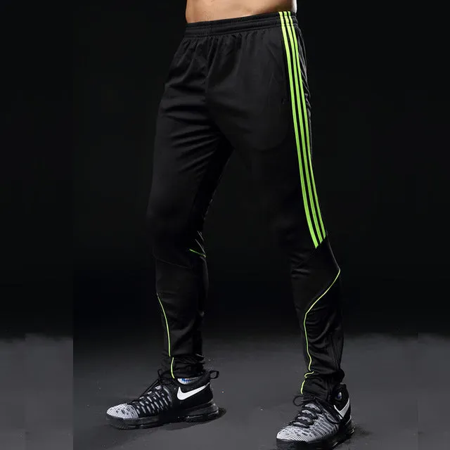 Summer Slim Fit Men Soccer Pants Long Breathable Football Gym Mens Sports Joggings Sweatpants Leggings Masculina Pantalon Homme