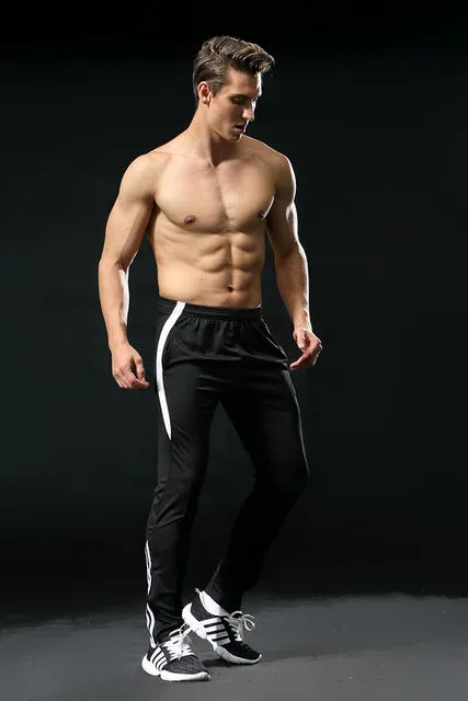 Summer Slim Fit Men Soccer Pants Long Breathable Football Gym Mens Sports Joggings Sweatpants Leggings Masculina Pantalon Homme