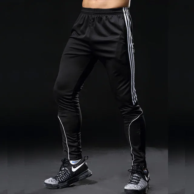 Summer Slim Fit Men Soccer Pants Long Breathable Football Gym Mens Sports Joggings Sweatpants Leggings Masculina Pantalon Homme