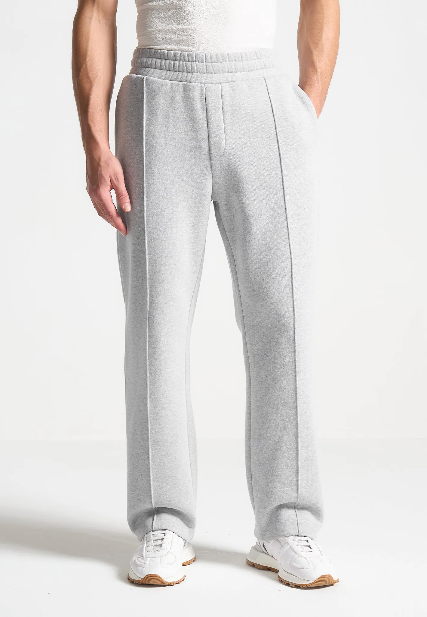 Éternel 420GSM Pintuck Joggers - Grey