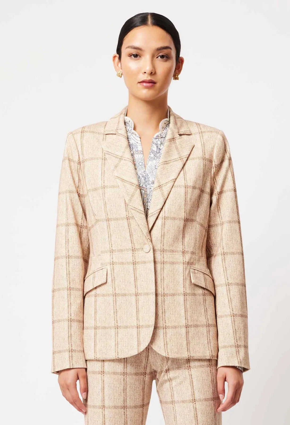 Venus Ponte Check Blazer