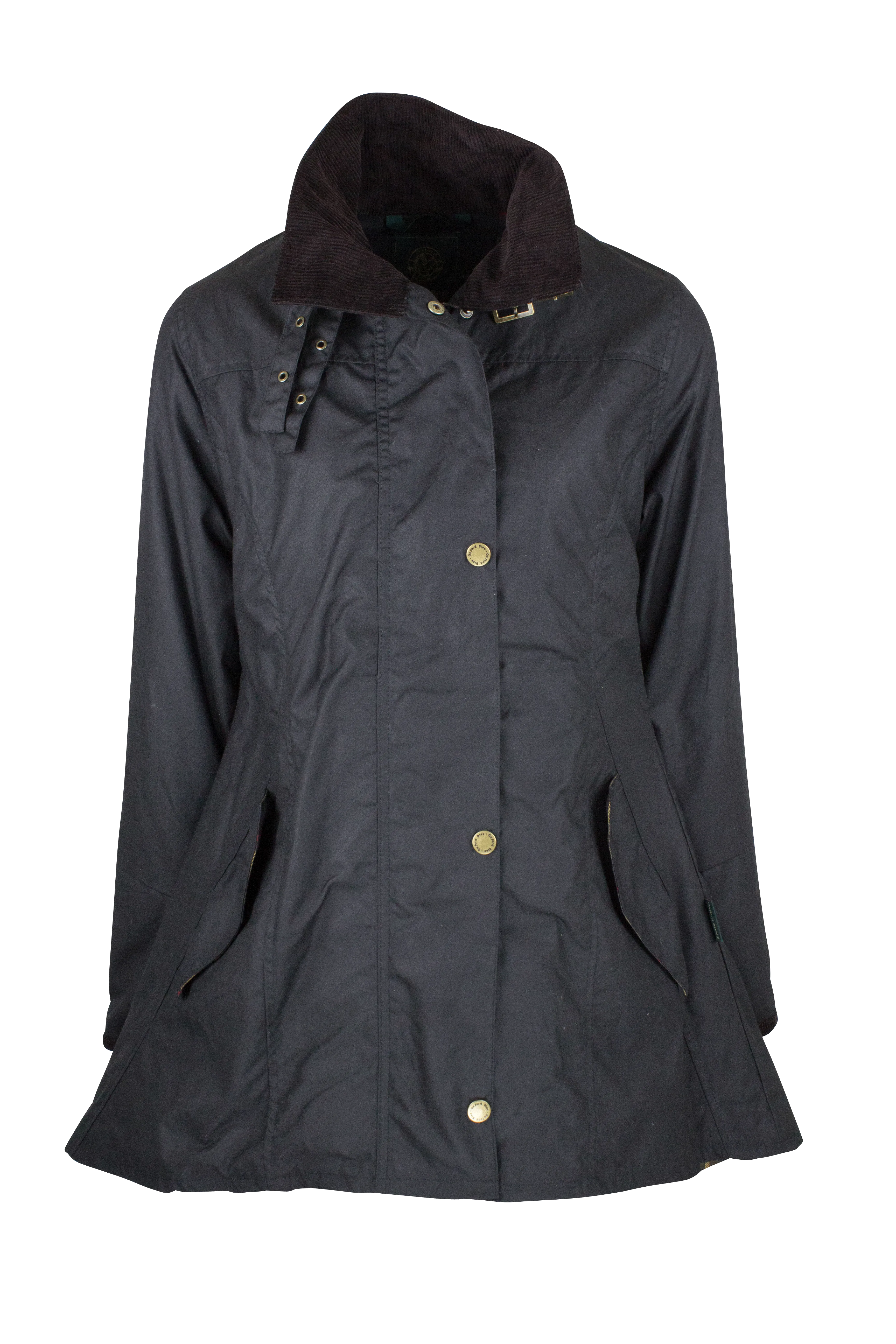 W02 - Women's Olivia Waxed Jacket - BLACK