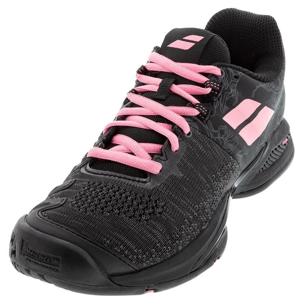 Women's Propulse Blast All Court Tennis Shoes Black and Geranium Pink